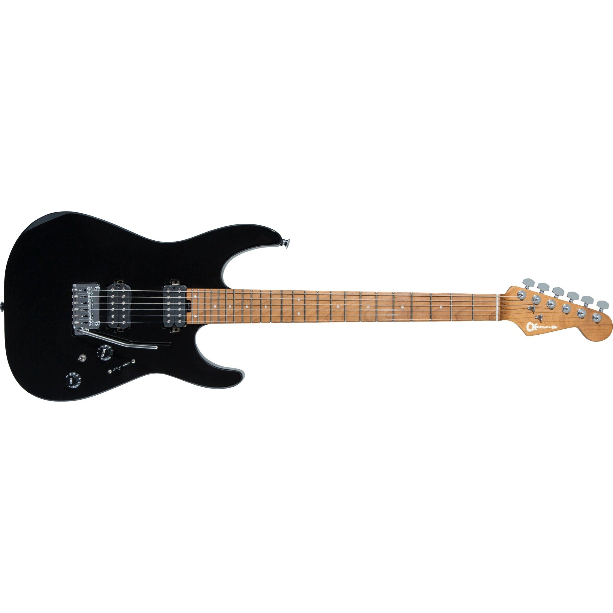 Charvel Pro-Mod DK24 HH 2PT CM Electric Guitar-Gloss Black-Music World Academy