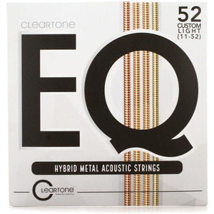 Cleartone 7811 EQ Hybrid Metal Acoustic Guitar Strings Custom Light 11-52-Music World Academy