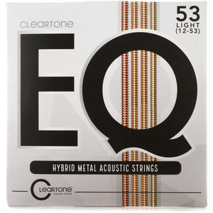 Cleartone 7812 EQ Hybrid Metal Acoustic Guitar Strings Light 12-53-Music World Academy