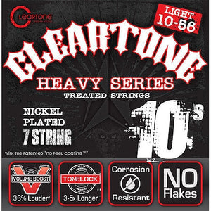 Cleartone 9410-7 Nickel Plated Coated 7-String Electric Guitar Strings Light 10-56-Music World Academy