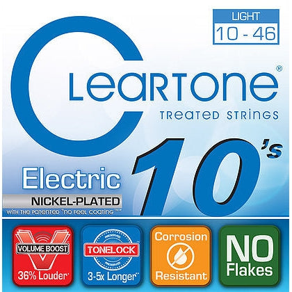 Cleartone 9410 Nickel Plated Coated Electric Guitar Strings Light 10-46-Music World Academy