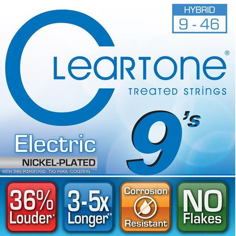 Cleartone 9419 Nickel Plated Coated Electric Guitar Strings Hybrid 9-46-Music World Academy