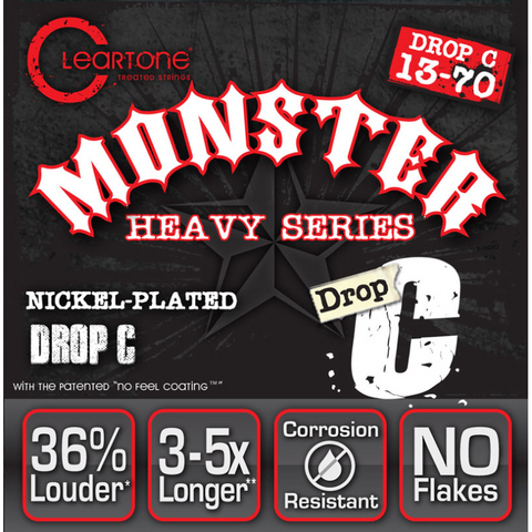 Cleartone 9470 Monster Heavy Series Electric Guitar Strings Drop C 13-70-Music World Academy