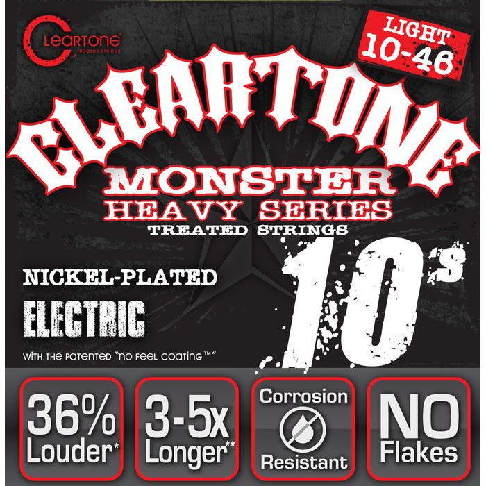 Cleartone 9510 Monster Heavy Series Nickel Plated Electric Guitar Strings Light 10-46-Music World Academy