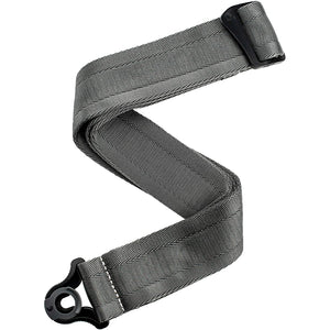D'Addario 50BAL09 Auto Lock 2" Nylon Guitar Strap-Metal Gray-Music World Academy