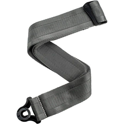 D'Addario 50BAL09 Auto Lock 2" Nylon Guitar Strap-Metal Gray-Music World Academy