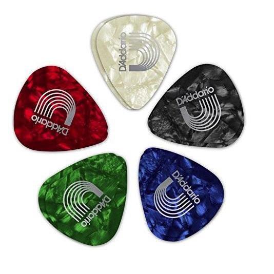 D'Addario Classic Celluloid Assorted Guitar Picks Medium 10-Pack-Music World Academy
