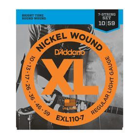 D'Addario EXL110-7 XL Nickel Wound 7-String Electric Guitar Strings Regular Light 10-59-Music World Academy