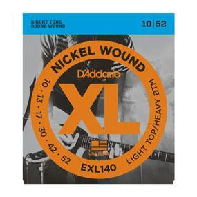 D'Addario EXL140 XL Nickel Wound Electric Guitar Strings Light Top/Heavy Bottom 10-52-Music World Academy