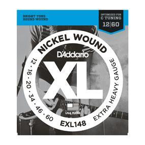 D'Addario EXL148 XL Nickel Wound Electric Guitar Strings Extra Heavy 12-60-Music World Academy