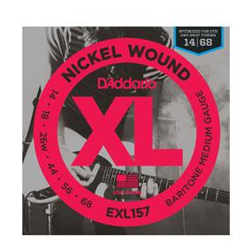 D'Addario EXL157 Nickel Wound Baritone Electric Guitar Strings Medium 14-68-Music World Academy