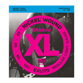 D'Addario EXL170 XL Nickel Wound Bass Guitar Strings Regular Light 45-100-Music World Academy