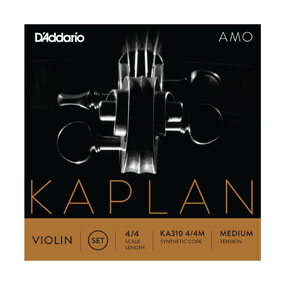 D'Addario KA310 Kaplan Amo Synthetic Core 4/4 Violin Strings Medium Tension-Music World Academy