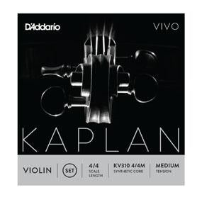 D'Addario KV310 Kaplan Vivo Synthetic Core 4/4 Violin Strings Medium Tension-Music World Academy