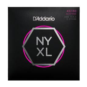 D'Addario NYXL45130 NYXL 5-String Bass Strings Long Scale 45-130-Music World Academy