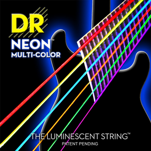 DR NMCE-10 Neon Electric Guitar Strings Medium 10-46 Multi-Color-Music World Academy