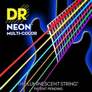 DR NMCE-9 Neon Electric Guitar Strings Light 9-42 Multi-Color-Music World Academy