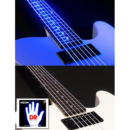 DR NWB-45 Neon Bass Guitar Strings Medium 45-105 White-Music World Academy