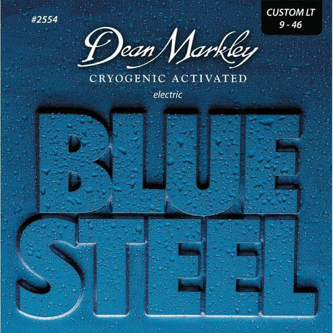 Dean Markley 2554 Blue Steel Electric Guitar Strings Custom Light 9-46-Music World Academy