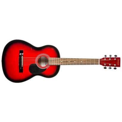 Denver DD34S-RED 3/4 Size Acoustic Guitar with Gig Bag-Red-Music World Academy