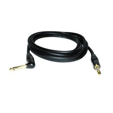 Digiflex HGP-10 Instrument Cable 1/4" Male-1/4" Male Right Angle 10ft-Music World Academy