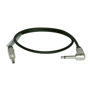 Digiflex NGP-10 Instrument Cable 1/4" Male-1/4" Male Right Angle 10ft-Music World Academy