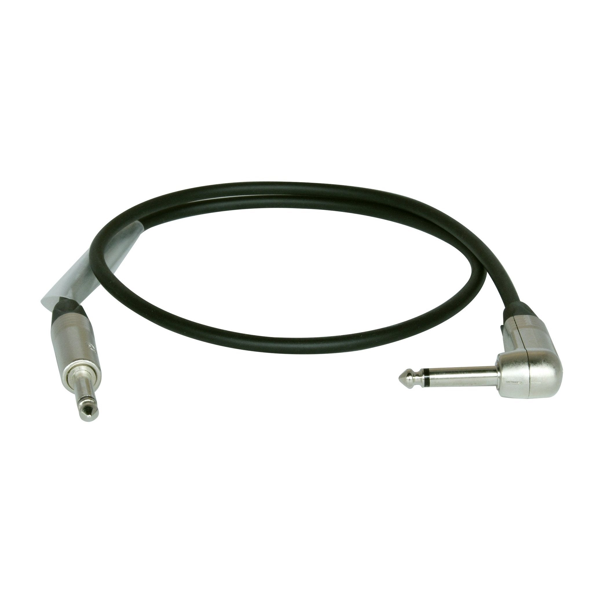 Digiflex NGP-15 Instrument Cable 1/4" Male-1/4" Male Right Angle 15ft-Music World Academy
