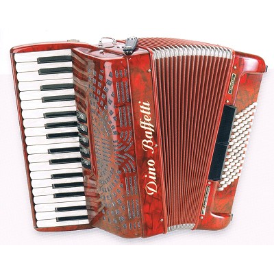 Dino Baffetti STUDIO II 72 Bass Accordion with Hardshell Case and Straps-Music World Academy