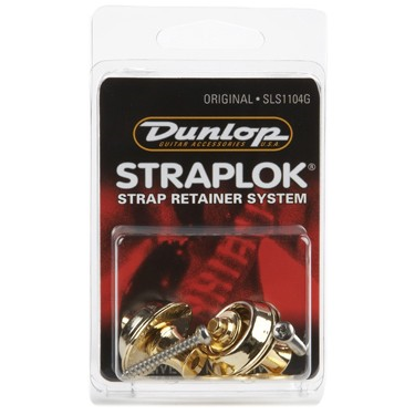 Dunlop SLS1104G Straplock Original Retainer System-Gold-Music World Academy