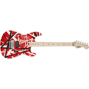 EVH Striped Series Electric Guitar-Red/Black/White-Music World Academy