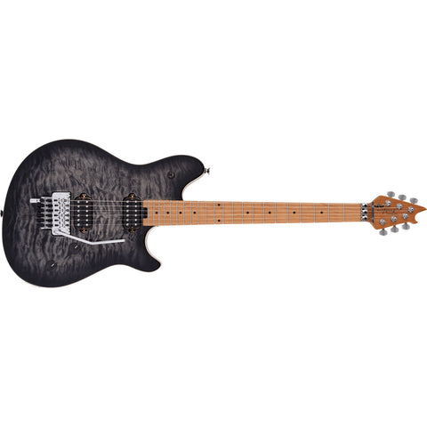 EVH Wolfgang Special QM Electric Guitar with Baked Maple FB-Charcoal Burst-Music World Academy