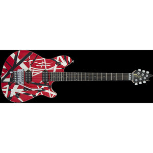EVH Wolfgang Special Striped Electric Guitar-Red/Black/White (Discontinued)-Music World Academy