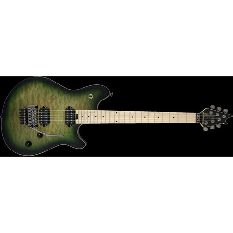 EVH Wolfgang WG Standard Quilted Maple Electric Guitar MN Zilla Burst (Discontinued)-Music World Academy