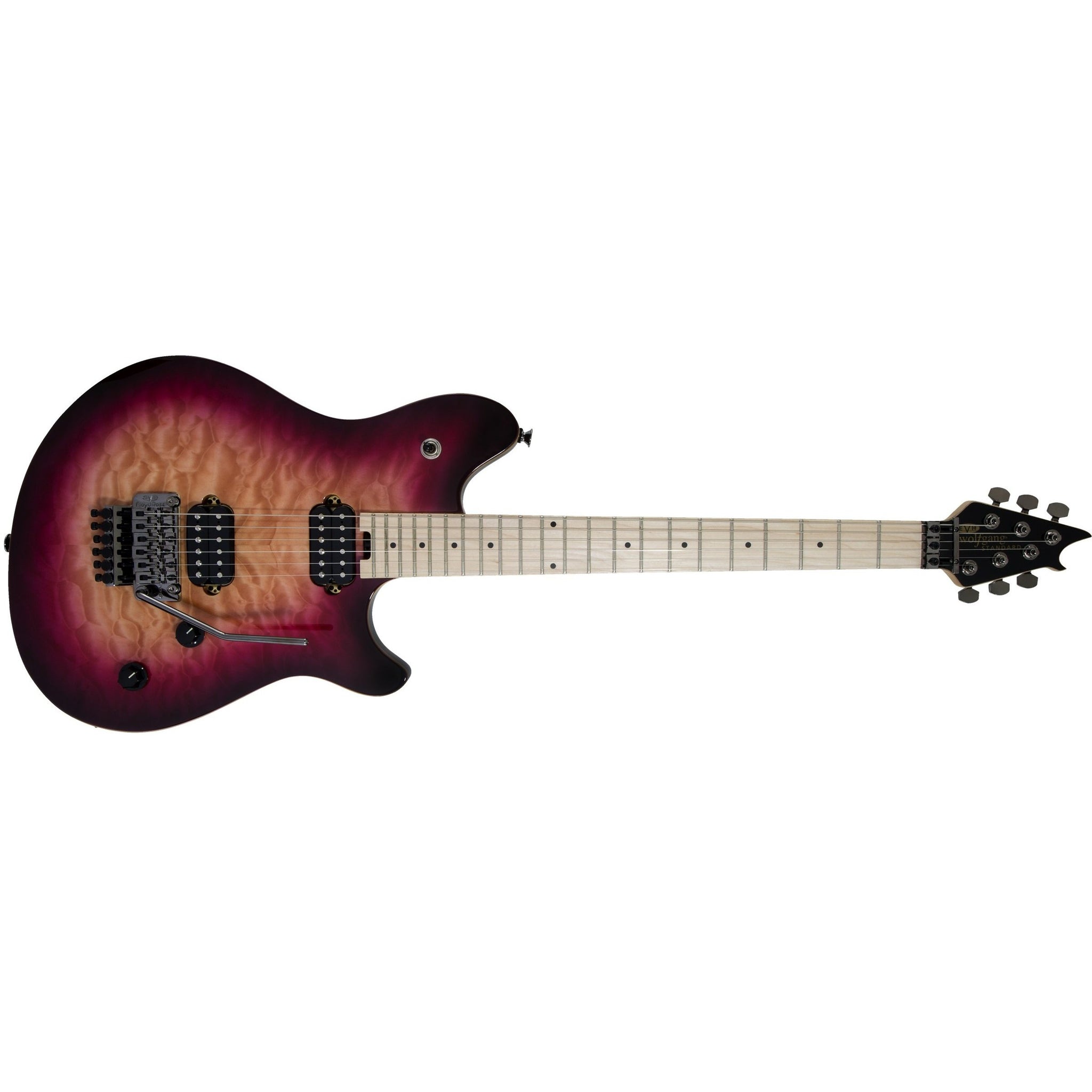 EVH Wolfgang WG Standard Quilted Maple Electric Guitar-Mango Burst (Discontinued)-Music World Academy