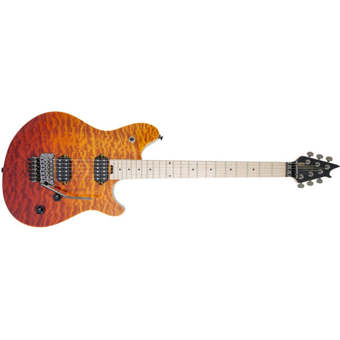 EVH Wolfgang WG Standard Quilted Maple Electric Guitar-Tri Fade (Discontinued)-Music World Academy