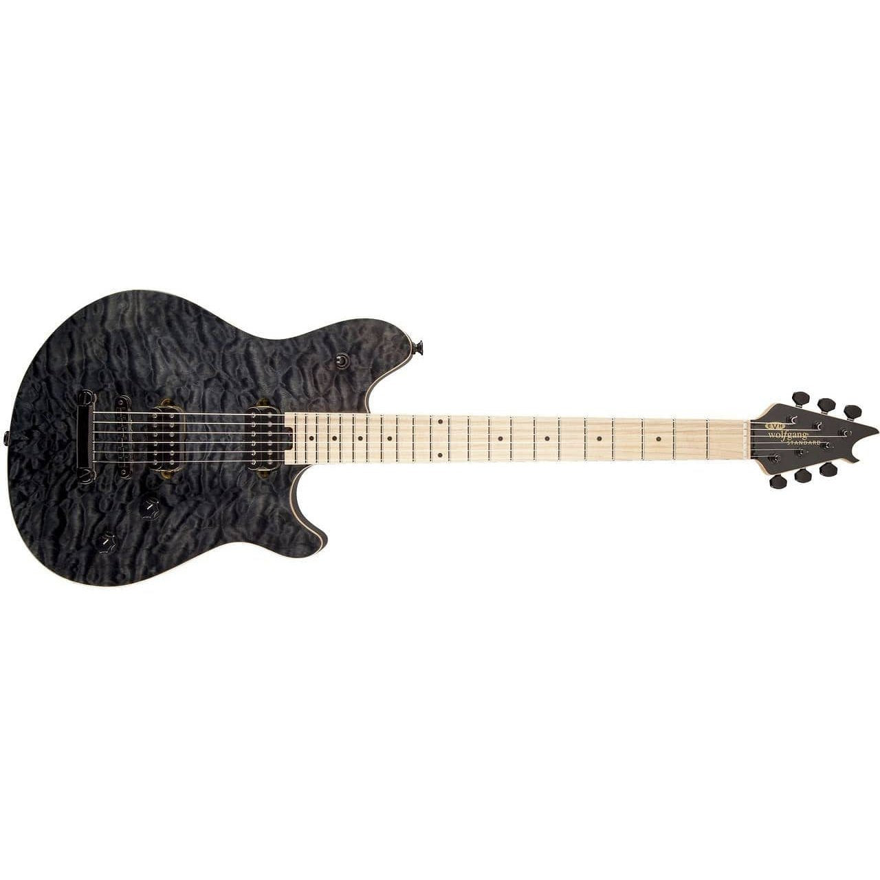 EVH Wolfgang WG-T Standard Electric Guitar-Transparent Black (Discontinued)-Music World Academy