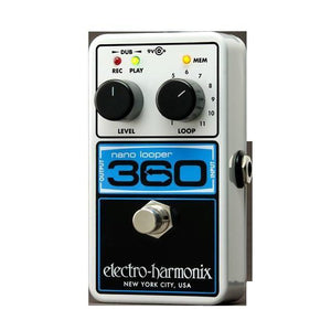 Electro-Harmonix 360 Nano Looper Guitar Pedal with Power Supply-Music World Academy