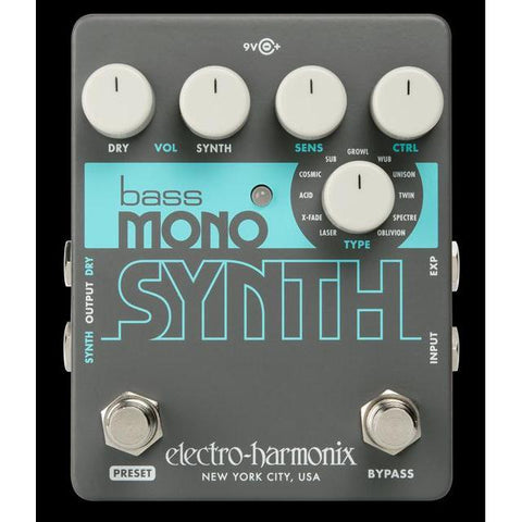 Electro-Harmonix Bass Mono Synth Pedal-Music World Academy