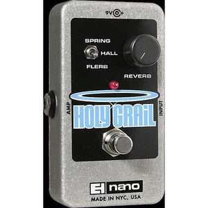 Electro-Harmonix Holy Grail Nano Digital Reverb Pedal with Adapter-Music World Academy