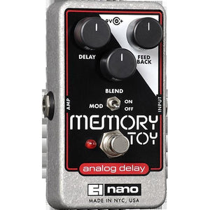Electro-Harmonix MTOY Memory Toy Nano Analog Delay with Modulation Pedal-Music World Academy