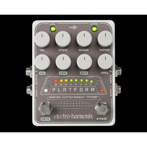 Electro-Harmonix PLATFORM Stereo Compressor/Limiter Pedal-Music World Academy