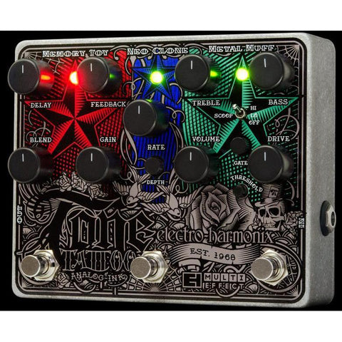 Electro-Harmonix TONETATTOO Multi-Effect Guitar Pedal-Music World Academy