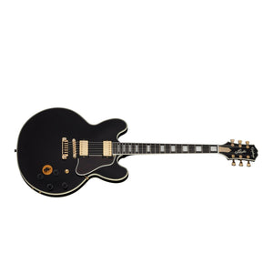 Epiphone BB King Lucille Semi-Hollowbody Electric Guitar with EpiLite Case-Ebony-Music World Academy
