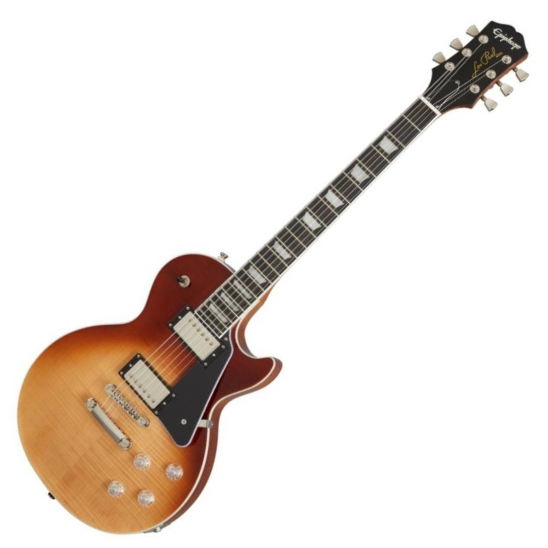Epiphone EILMFCLNH Les Paul Modern Figured Electric Guitar-Cafe Latte Fade (Discontinued)-Music World Academy