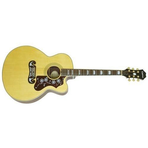 Epiphone EJ200CENAGH Jumbo Acoustic/Electric Guitar-Natural (Discontinued)-Music World Academy