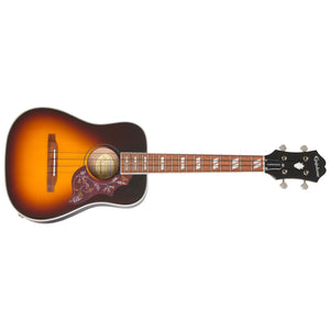 Epiphone EUKTHBTSNH Hummingbird Tenor Ukulele with Gig Bag-Tobacco Burst-Music World Academy