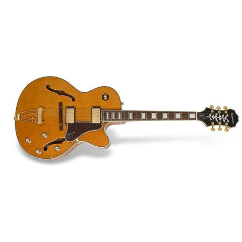 Epiphone Joe Pass Emperor II Pro Electric Guitar-Vintage Natural (Discontinued)-Music World Academy