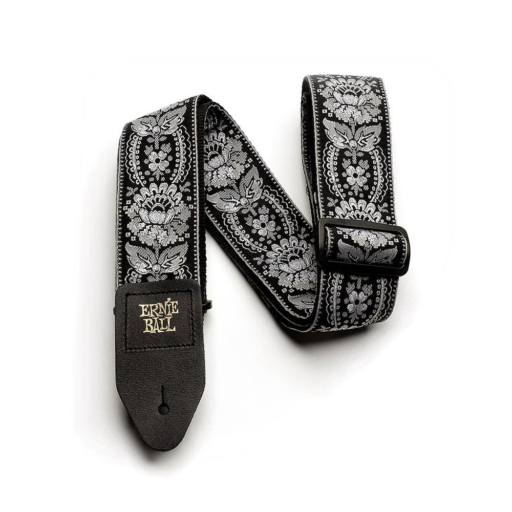 Ernie Ball Jacquard Guitar Strap-Silver Orleans-Music World Academy
