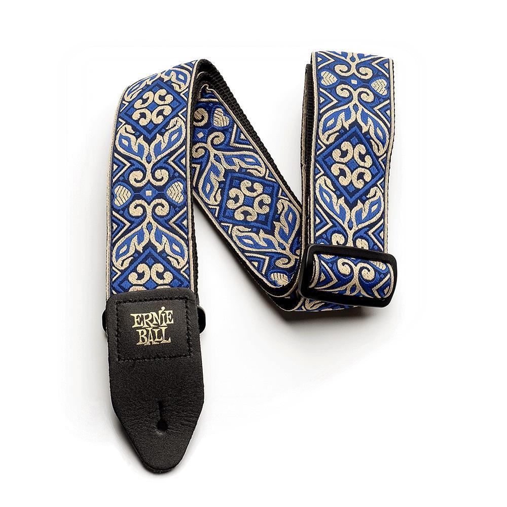 Ernie Ball Jacquard Guitar Strap-Tribal Blue-Music World Academy