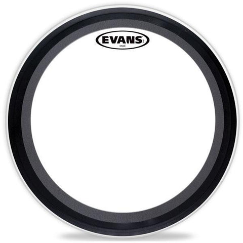 Evans BD22EMAD 22" EMAD Batter Clear Bass Drum Head-Music World Academy